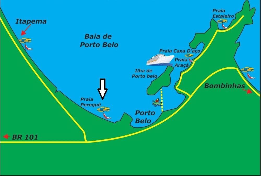 150M Da Praia Pereque, 3 Quartos, Amplo E Aconchegante بورتو بيلو المظهر الخارجي الصورة